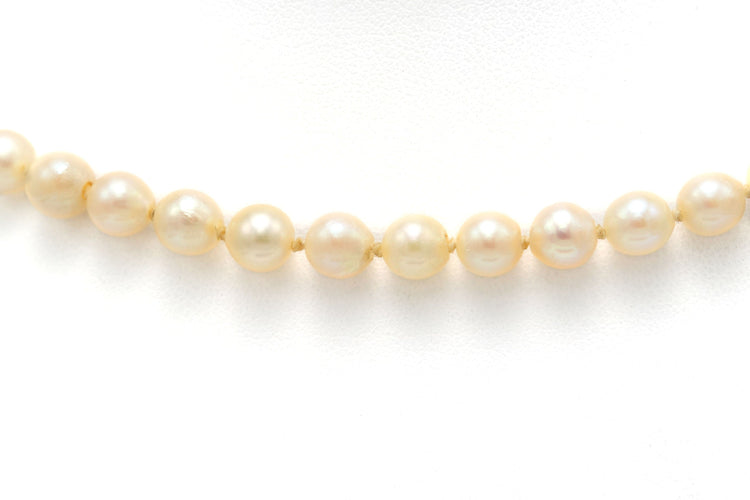 Collier Collier en or blanc, perles et rubis 58 Facettes B278