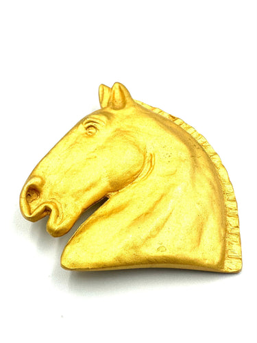 Broche HERMES - Broche vintage plaquée or 58 Facettes