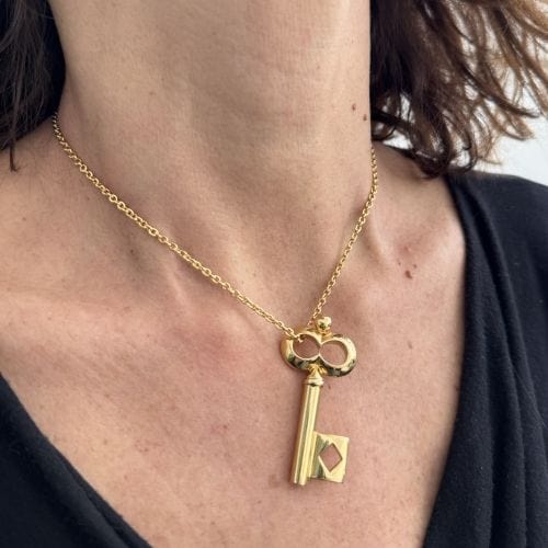 Collier POMELLATO - Collier Or jaune pendentif "clé" 58 Facettes 32426