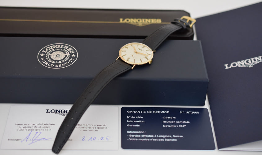 Montre Montre homme Longines, calibre 420 mécanique, or 18 carats, 1968 58 Facettes LON-100
