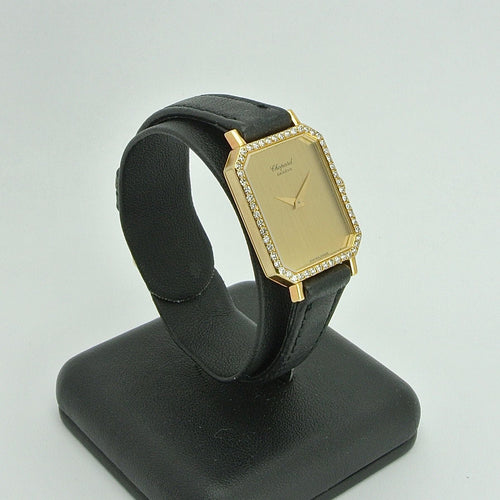 Montre Montre Chopard Genève avec boîtier en or 18 carats et diamants 58 Facettes