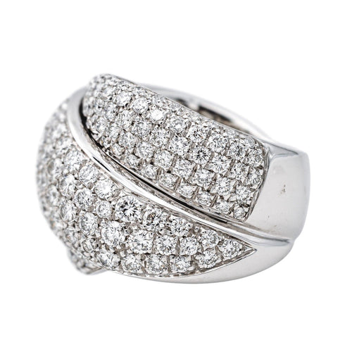 Bague 52 Damiani Bague Cocktail Gomitolo Or blanc Diamant 58 Facettes 4270297RV