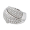 Bague 52 Damiani Bague Cocktail Gomitolo Or blanc Diamant 58 Facettes 4270297RV