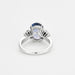 Bague 56 Bague or blanc tanzanite diamants 58 Facettes