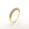 Bague 51 Bague en or jaune et diamants 58 Facettes