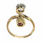 Bague 53 Circa 1900 Art Nouveau Toi et Moi ring with diamond, ruby, antique sparkle 58 Facettes 25317-0120