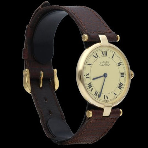 Montre Cartier Montre Must De Cartier Vermeil 58 Facettes MT43897