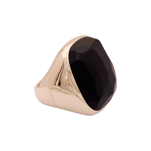 Bague 53 Bague Pomellato "Victoria", ou rose, jais. 58 Facettes 34742