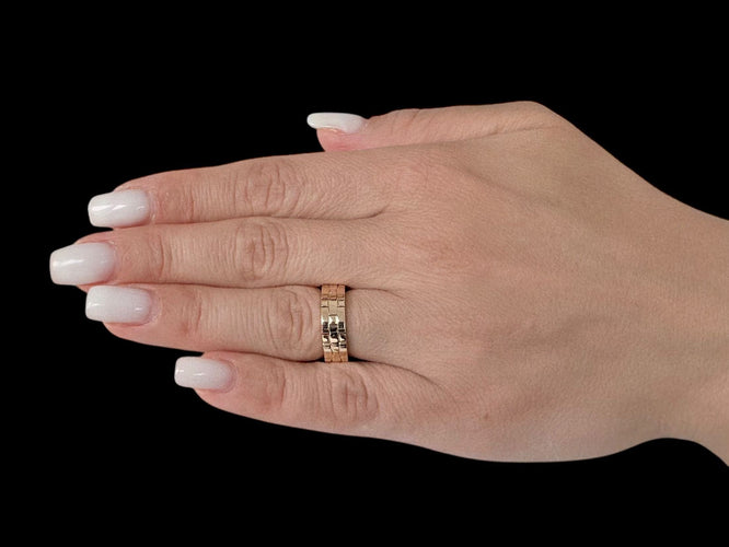 Bague 56 Bague flexible or jaune avec diamant Leon Hatot 58 Facettes