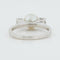 Bague 52 BAGUE EN OR BLANC 18 CARATS 58 Facettes REF 1051/17