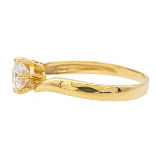 Bague 56 Bague Or jaune Diamant 58 Facettes 578402CD