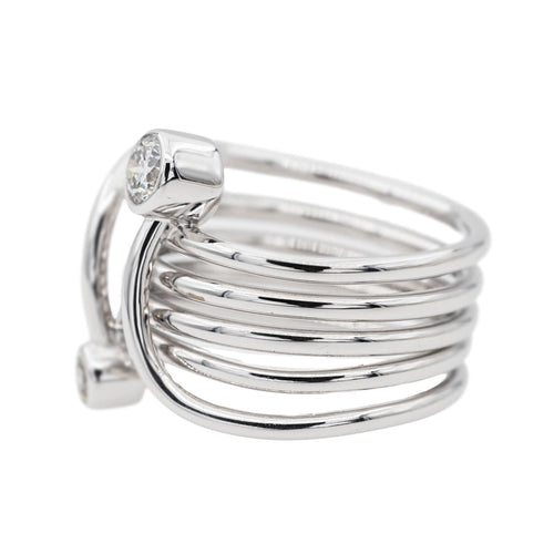 Bague 50 Bague  Toi & Moi Or blanc Diamant 58 Facettes 2925343RV