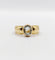 Bague 49 Bague jonc vintage or jaune 18k aigue marine de 0,70 carats 58 Facettes A06182