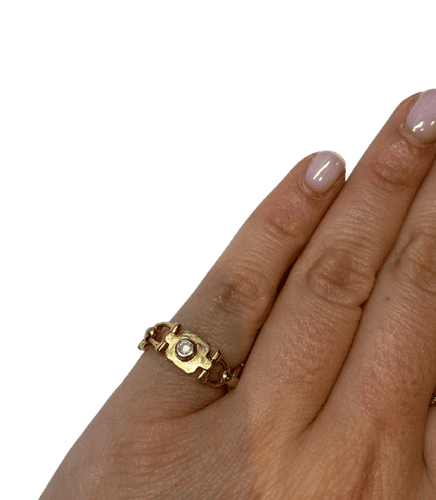 Bague 47 CARTIER VINTAGE - BAGUE SOUPLE OR JAUNE DIAMANT 58 Facettes