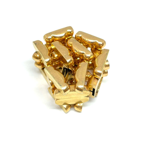 Bracelet Bracelet Tank 113 grammes en or jaune 18 carats 58 Facettes