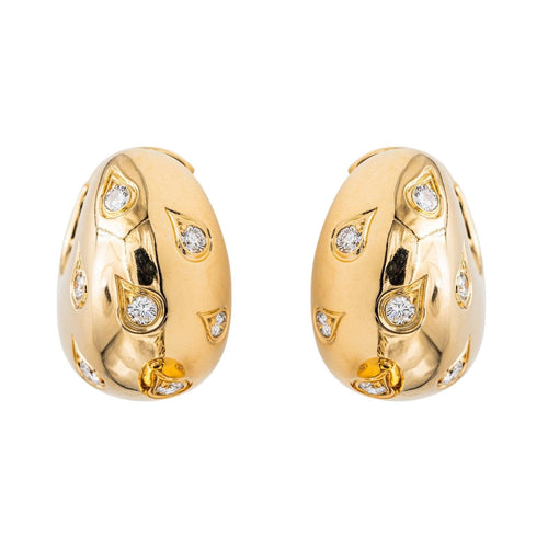 Boucles d'oreilles Cartier Boucles d'oreilles Créoles  Or jaune Diamant 58 Facettes 3785640CN