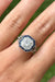 Bague 55 bague en platine avec diamants et saphirs 58 Facettes