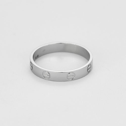 Bague 58 Cartier Bague Love Platine. Petit Modèle 58 Facettes 58FC28