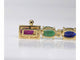 Bracelet Bracelet tennis en or avec diamants, saphir, rubis et émeraude 58 Facettes 2069