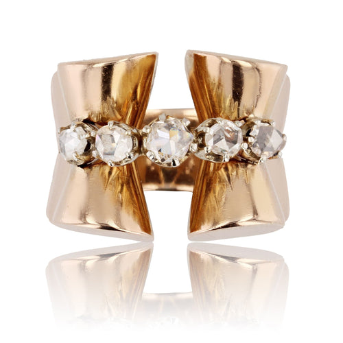 Bague 55 Bague tank diamants en rose 58 Facettes 22-024