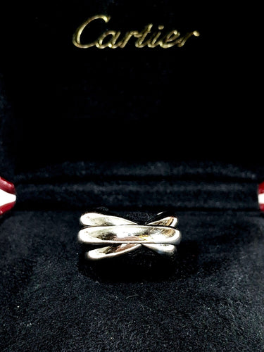 Bague 51 Cartier - Bague Trinity en or gris 58 Facettes