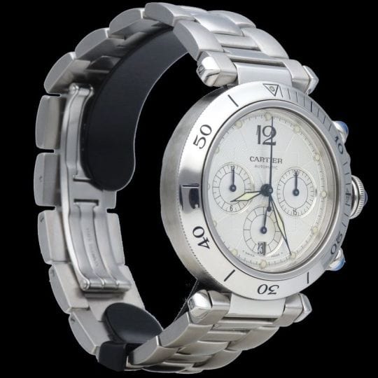 Montre Cartier Montre Pasha Chronograph 58 Facettes MT39724