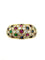 Bague 57 Bague Jonc Vintage Tutti Frutti or, diamants, rubis, saphirs et émeraudes 58 Facettes
