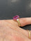 Bague 55 Bague or jaune, rubis non chauffé 5,23 carats avec Certificat 58 Facettes