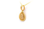 Pendentif Pendentif contemporain en or jaune serti de diamants 58 Facettes A057