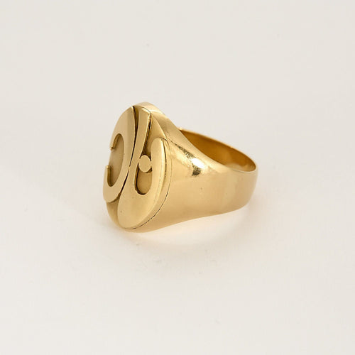 Bague 63 Chevalière en or jaune 58 Facettes ARR20042