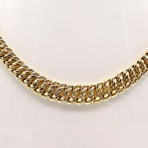 Collier Collier maille américaine or jaune 58 Facettes