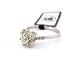 Bague 51 Bague en or blanc avec diamant solitaire 58 Facettes