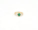 Bague Bague en or jaune avec émeraude de 0,60 ct et diamants coniques 58 Facettes 14269