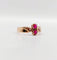 Bague 51.5 Bague antique or rose, rubis synthétiques et perles 58 Facettes A05426