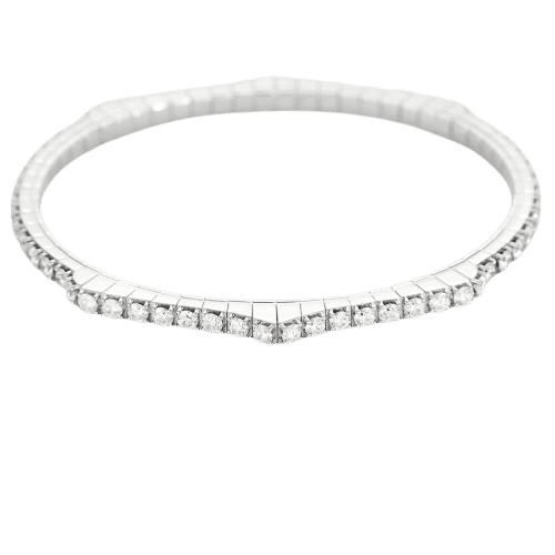 Bracelet Bracelet souple en or gris et diamants 58 Facettes JBW0019-16