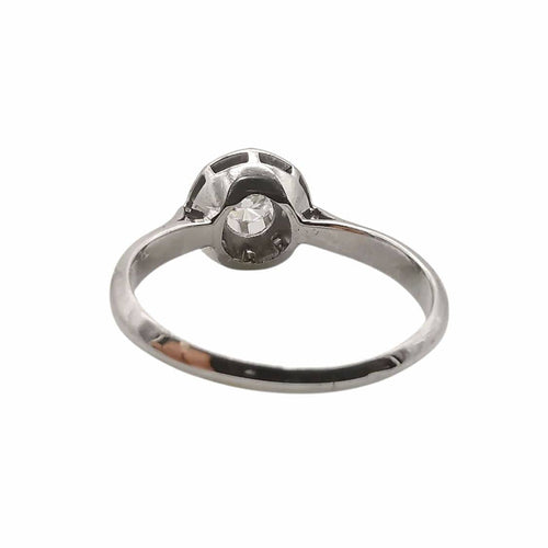 Bague 52 Bague solitaire or blanc et diamant 58 Facettes