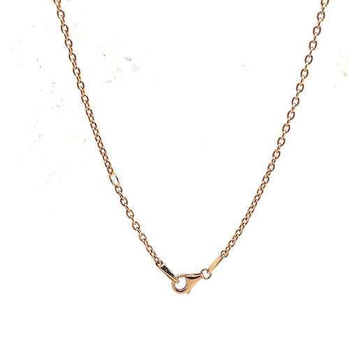 Pendentif Pendentif en or rose 18 carats avec émeraude cabochon et diamants 58 Facettes