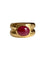Bague 54 Importante bague, en or jaune et rubis 58 Facettes