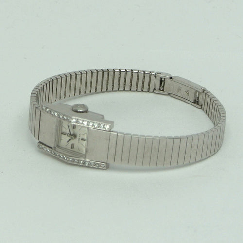 Montre OMEGA - Montre en or blanc et diamants des années 1960 58 Facettes