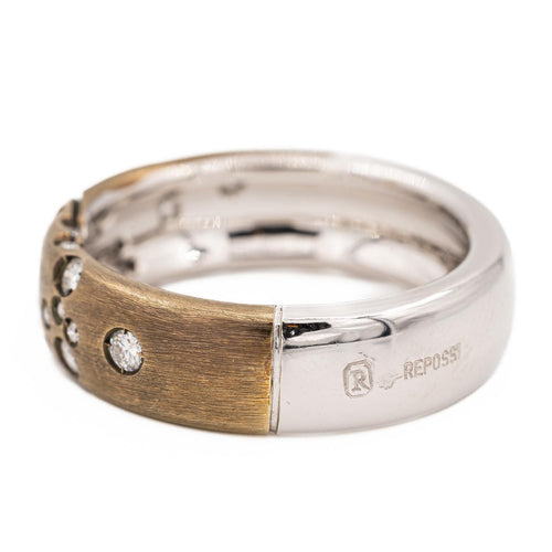 Bague 54 Repossi Bague Astrale Or noir Diamant 58 Facettes 577661GD