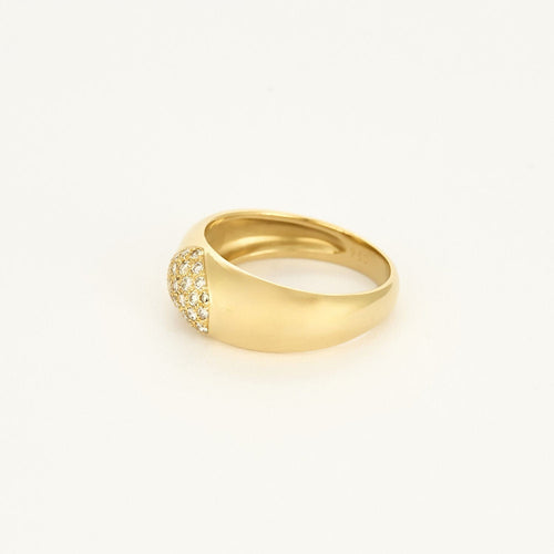 Bague 53,5 Bague en or jaune et diamants 58 Facettes CHA1096