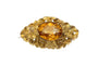 Old yellow gold brooch with citrine 58 Facettes 10664