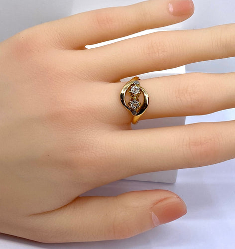 Bague 55 Bague en or et diamants 58 Facettes AB585