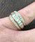 Bague 54 Bague en or jaune 18 carats avec diamants 58 Facettes