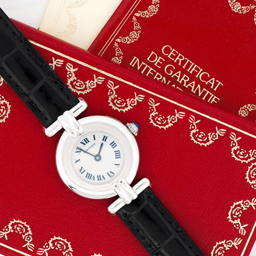 Montre CARTIER -Montre Must Colisée Silver - Ivory roman dial 58 Facettes