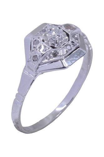 Bague 55 BAGUE ART DÉCO DIAMANT 58 Facettes 086181