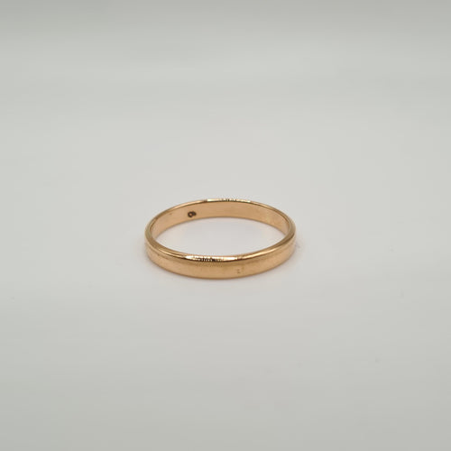 Bague 61 Alliance or rose 58 Facettes