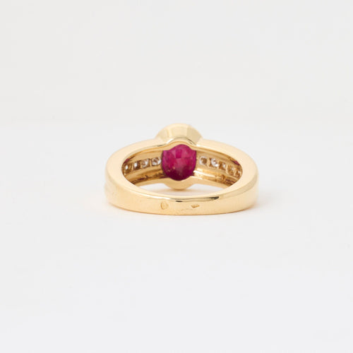 Bague Bague rubis et diamants 58 Facettes