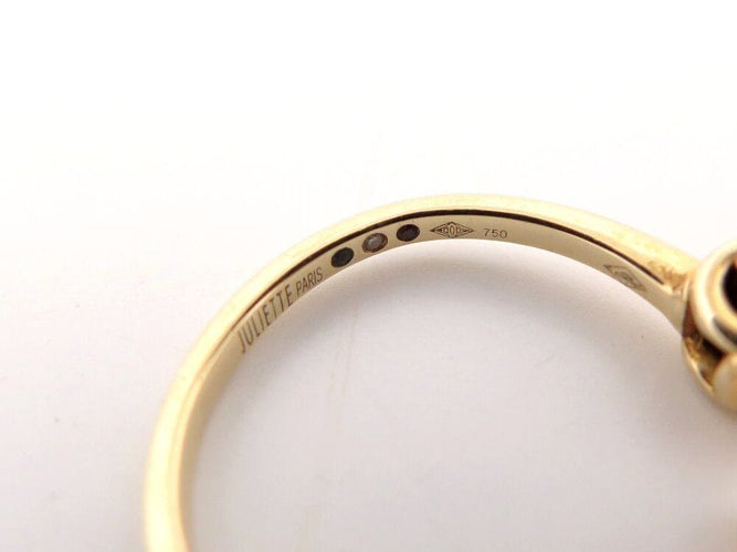 Bague 54 bague juliette juju j0306y 5mm en or jaune 18k & diamants 0.25ct 58 Facettes 267116
