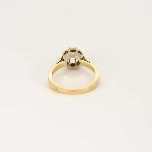 Bague 51 Bague Solitaire en or jaune, or blanc et diamant 58 Facettes HAV09242